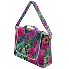 Charming Watercolor Flowers Box Up Messenger Bag by GardenOfOphir