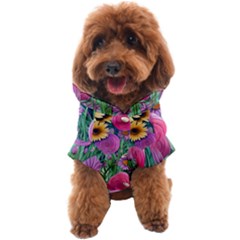 Charming Watercolor Flowers Dog Coat by GardenOfOphir