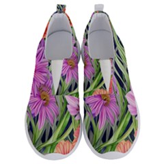 Cheerful Watercolors – Flowers Botanical No Lace Lightweight Shoes by GardenOfOphir