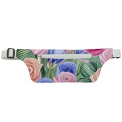 Cheerful Watercolor Flowers Active Waist Bag by GardenOfOphir