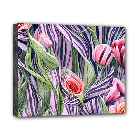 Charming Watercolor Flowers Canvas 10  X 8  (stretched) by GardenOfOphir