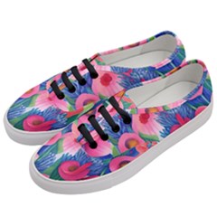 Celestial Watercolor Flowers Women s Classic Low Top Sneakers by GardenOfOphir