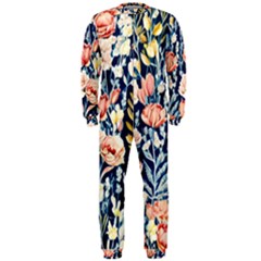 Exquisite Watercolor Flowers And Foliage Onepiece Jumpsuit (men) by GardenOfOphir