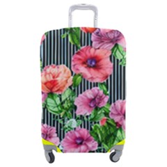 Vintage Botanic Flowers In A Watercolor Luggage Cover (medium) by GardenOfOphir