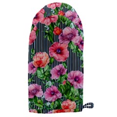 Vintage Botanic Flowers In A Watercolor Microwave Oven Glove