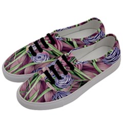 Ottagecore Aesthetics Retro Flowers Pattern Men s Classic Low Top Sneakers by GardenOfOphir