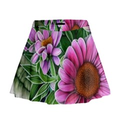 Bouquet Of Sunshine Mini Flare Skirt by GardenOfOphir