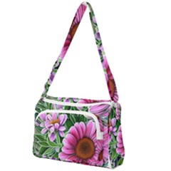 Bouquet Of Sunshine Front Pocket Crossbody Bag by GardenOfOphir