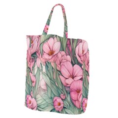 Nature-inspired Flowers Giant Grocery Tote by GardenOfOphir