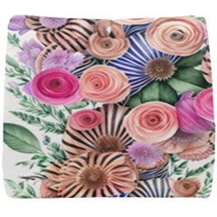 Boho Botanical Flowers Seat Cushion