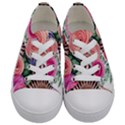 Boho Botanical Flowers Kids  Low Top Canvas Sneakers View1