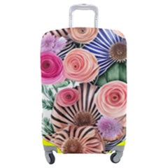 Boho Botanical Flowers Luggage Cover (Medium)