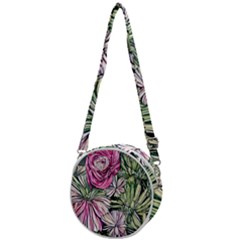 Summer Floral Crossbody Circle Bag by GardenOfOphir