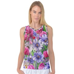 The Perfect Pattern For Your Cottagecore Aesthetics Women s Basketball Tank Top by GardenOfOphir