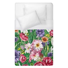 Vintage Tropical Flowers Duvet Cover (single Size) by GardenOfOphir