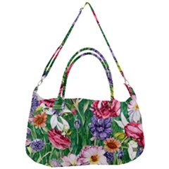 Vintage Tropical Flowers Removal Strap Handbag by GardenOfOphir
