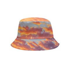 Summer Sunset Over Beach Inside Out Bucket Hat (kids) by GardenOfOphir
