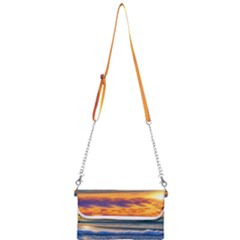 Summer Sunset Over The Ocean Mini Crossbody Handbag by GardenOfOphir