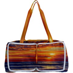 Nature s Sunset Over Beach Multi Function Bag