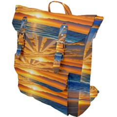 Sunset Scenic View Photography Buckle Up Backpack