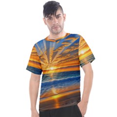 Sunset Scenic View Photography Men s Sport Top