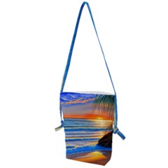 Tropical Sunset Folding Shoulder Bag