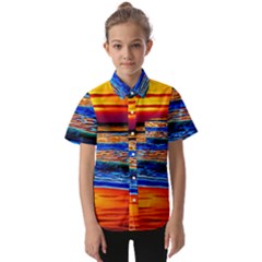 Island Dreams Kids  Short Sleeve Shirt by GardenOfOphir