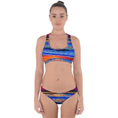 Island Dreams Cross Back Hipster Bikini Set by GardenOfOphir