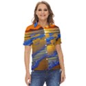 Waves Of Gold Women s Short Sleeve Double Pocket Shirt View1