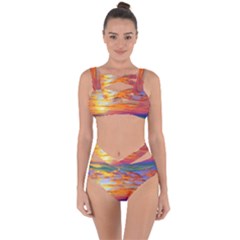 Summer Sunset Bandaged Up Bikini Set  by GardenOfOphir