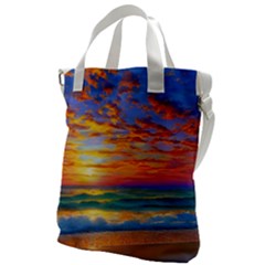 Summer Sunset Canvas Messenger Bag by GardenOfOphir