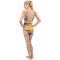 Golden Sunsets Over The Ocean Cross Front Low Back Swimsuit View2