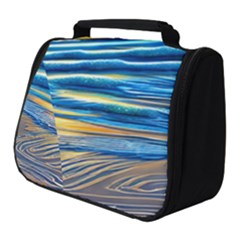 Waves Crashing On The Shore Full Print Travel Pouch (small) by GardenOfOphir