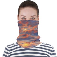 Serene Sunset Over Beach Face Seamless Bandana (adult) by GardenOfOphir