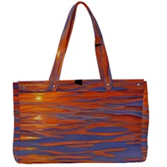 Sunset At The Beach Canvas Work Bag by GardenOfOphir