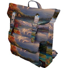 Summer Sunset Buckle Up Backpack by GardenOfOphir