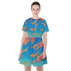 Waves Crashing On The Shore Sailor Dress by GardenOfOphir