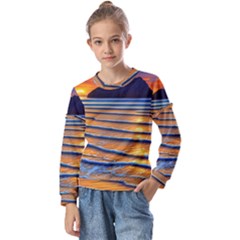 Endless Summer Nights Kids  Long Sleeve Tee With Frill 