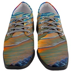 Modern Sunset Over The Ocean Women Heeled Oxford Shoes by GardenOfOphir