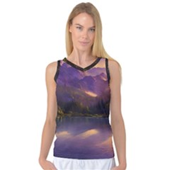 Colored Hues Sunset Women s Basketball Tank Top by GardenOfOphir