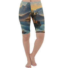 Dazzling Sunset Cropped Leggings  by GardenOfOphir