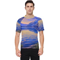 Dramatic Sunset Men s Short Sleeve Rash Guard by GardenOfOphir