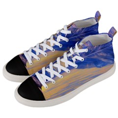 Dramatic Sunset Men s Mid-top Canvas Sneakers by GardenOfOphir