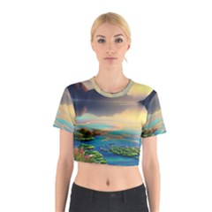 Exquisite Sunset Cotton Crop Top