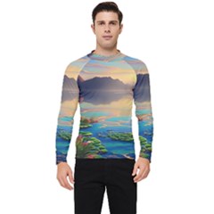 Exquisite Sunset Men s Long Sleeve Rash Guard by GardenOfOphir