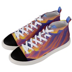 Great Sunset Men s Mid-top Canvas Sneakers by GardenOfOphir