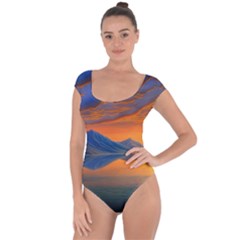 Glorious Sunset Short Sleeve Leotard  by GardenOfOphir