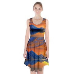 Glorious Sunset Racerback Midi Dress by GardenOfOphir