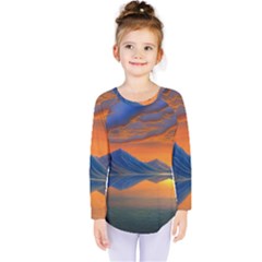 Glorious Sunset Kids  Long Sleeve Tee