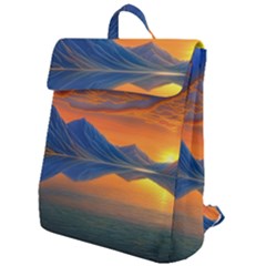 Glorious Sunset Flap Top Backpack by GardenOfOphir